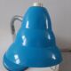 Vintage blue metal table lamp