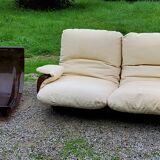 Michel Ducaroy Ligne Roset Marsala model designer sofa and 1970s armchair shell
