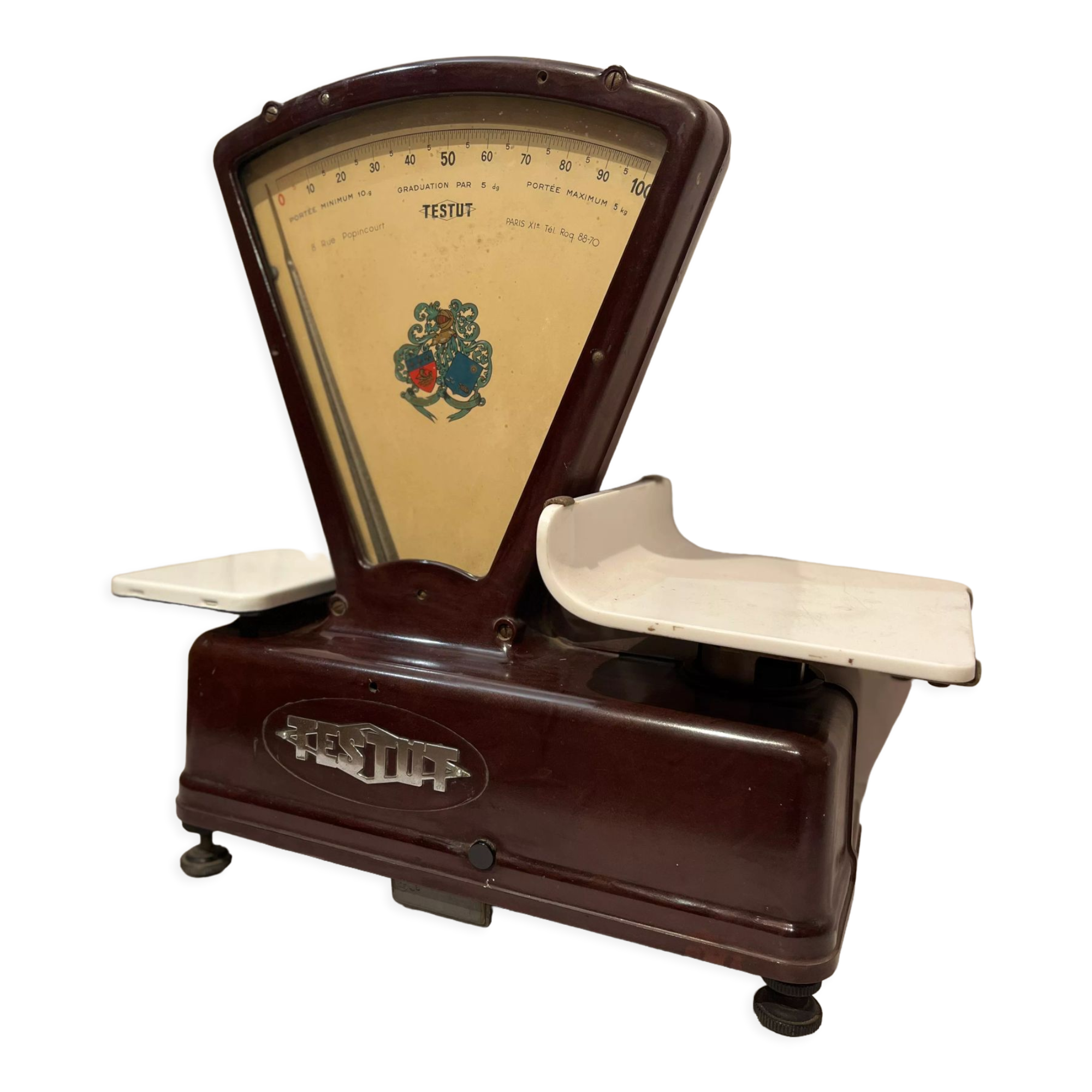 Grocery scale Testud vintage 1950