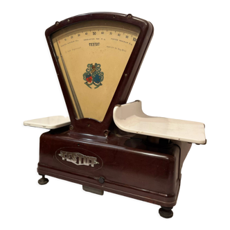 Grocery scale Testud vintage 1950