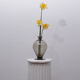 Vase verre fumé