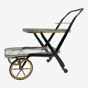 Mid-century serving bar cart, italy 1950s