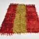 5x5 Square Green Red Vintage Kilim Rug, 145x157Cm