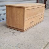 Raw oak chest