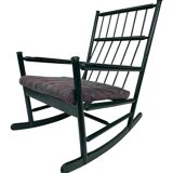 Vintage rocking chair wood 1960s design
