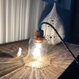 Vintage portable lamp with a glamorous feel