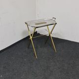 Vintage metal folding side table