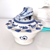Set of three earthenware boxes