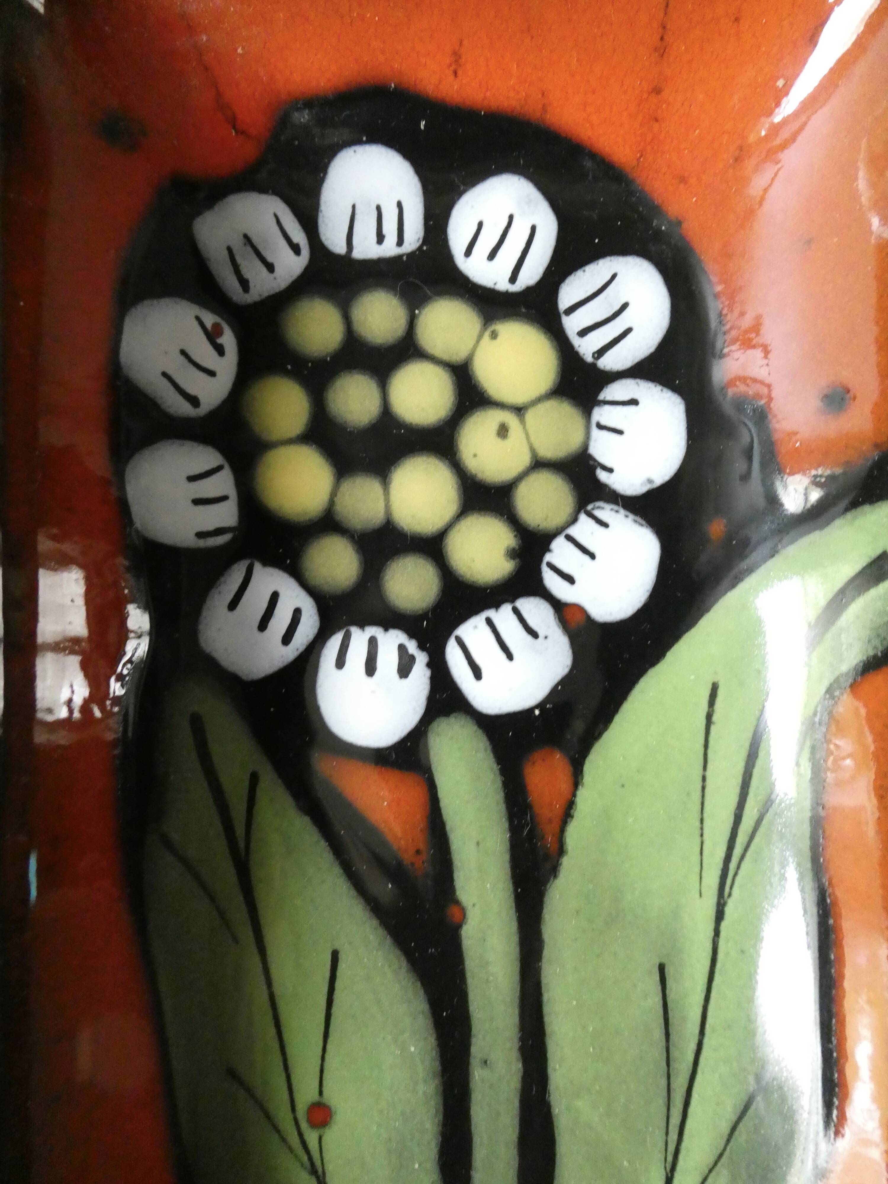 Poet Laval ceramic serving dish in the 1960s