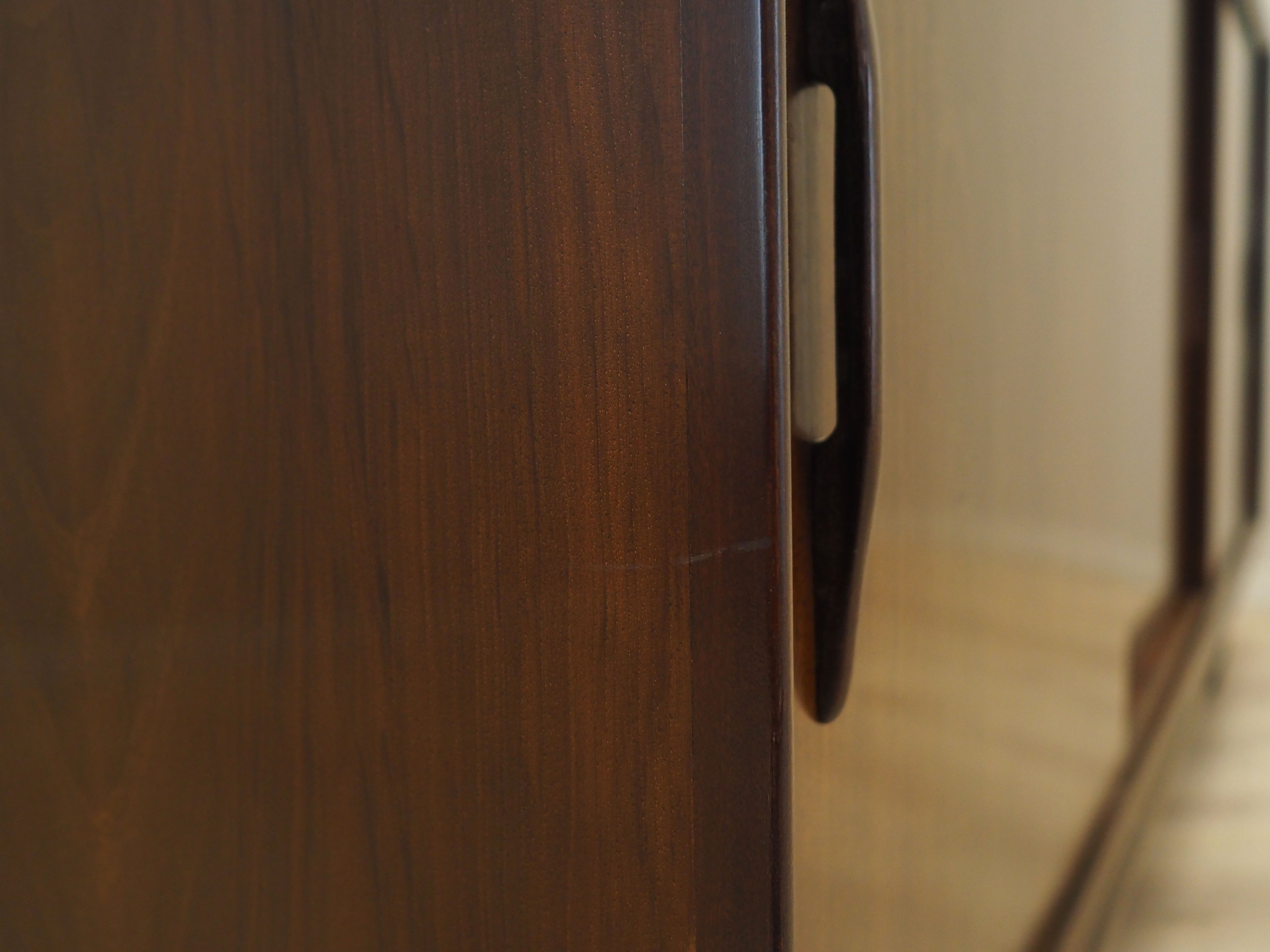 Walnut sideboard, Danish design, 1970s, production: Denmark