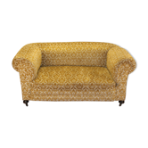 Canapé style chesterfield 3 places doré