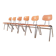 Set of six KN-38 chairs designed by Karl Nothhelfer for VS Möbel, Germany,