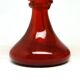Vase, modernism, red glass, designed by J. Słuczan-Orkusz, Poland, 1970s