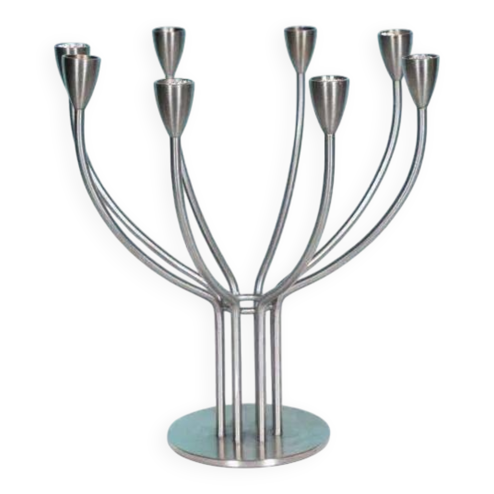 Chandelier IKEA Vintage en Acier Inoxydable – RVS Stockholm, 1999