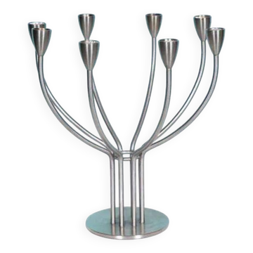 IKEA Vintage Chandelier in Stainless Steel – RVS Stockholm, 1999