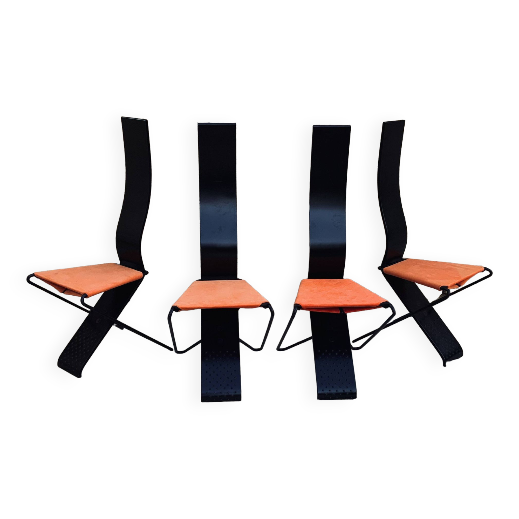 Series of Italian design chairs, 1980s by Pietro Arosio