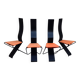 Series of Italian design chairs, 1980s by Pietro Arosio