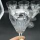 Series of 6 Saint Louis crystal water glasses coli model size 422