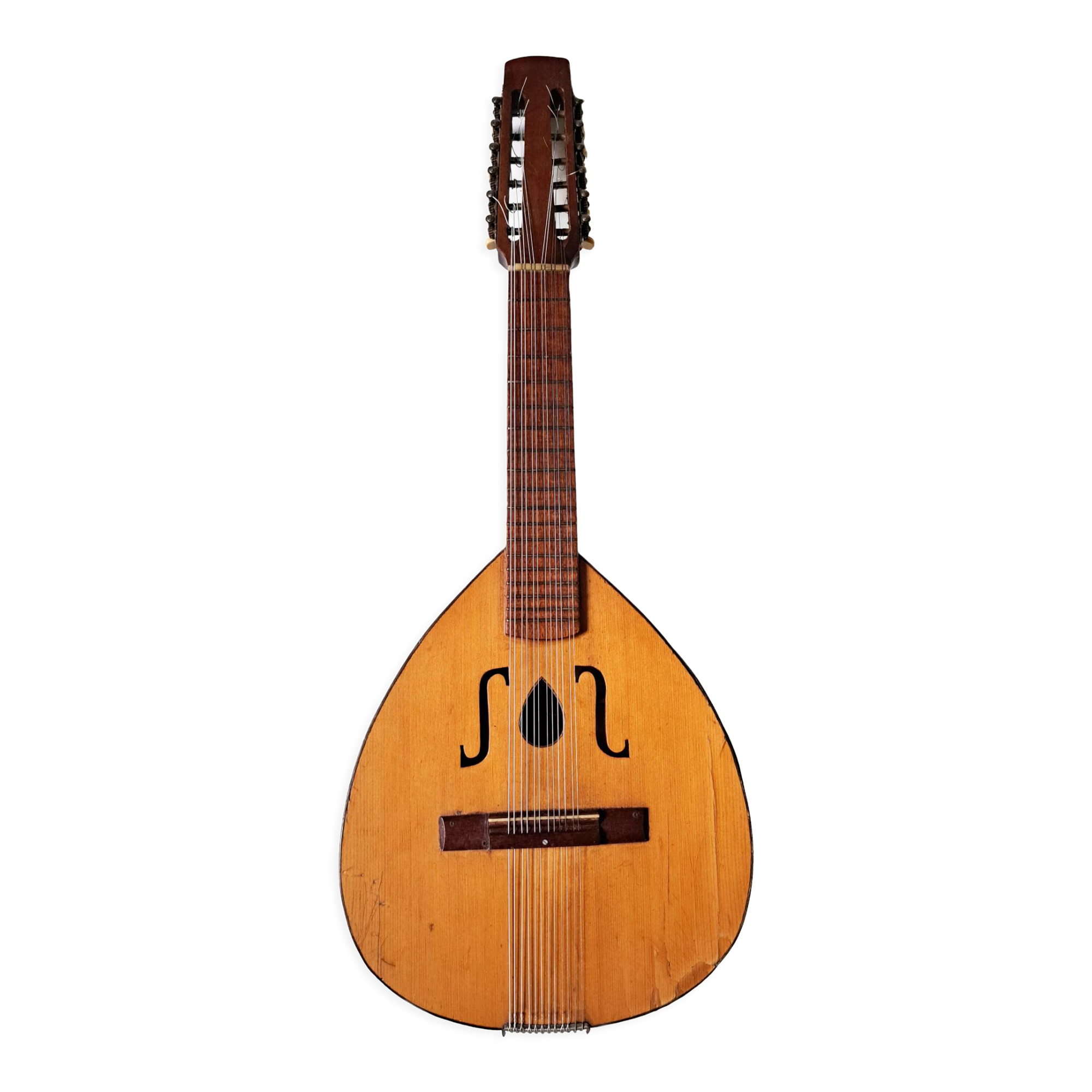 Antique instrument castellano laùd 12 strings (bandurria) - spain 1960s