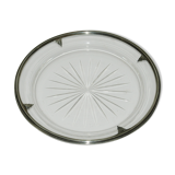crystal and silver plate