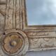 Antique carved wooden mirror – Indian craftsmanship – Authentic patina