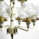 Lustre  en laiton et verre des années 1960 par Hans Agne Jakobsson.