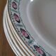 5 antique dessert plates