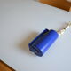 Tubular wall lamp vintage ikea years 80 blue