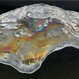 Empty vintage pocket in iridescent glass