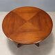 Vintage round table in exotic wood veneer, design, Italy, 1960s