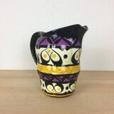 Ceramic pitcher geometric patterns