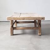 Antique Elm Coffee Table 1920