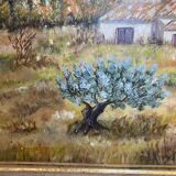 Old painting, Provencal landscape, signed, 60s/70s