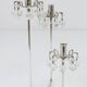 Silver-plated candlestick, faceted Swarovski crystals, Austria, 1960s