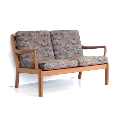 Canapé 2 places design danois vintage par L. Olsen & Son fabriqué dans les années 1960