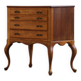 Commode vintage danoise 4 tiroirs en chêne de 1967