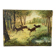 Clearing with five deer, oil on canvas signed F Hari Fourchon