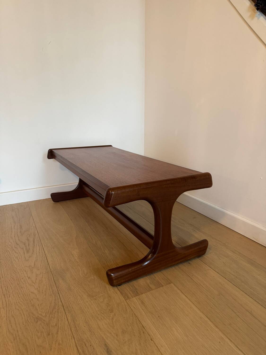70s teak coffee table