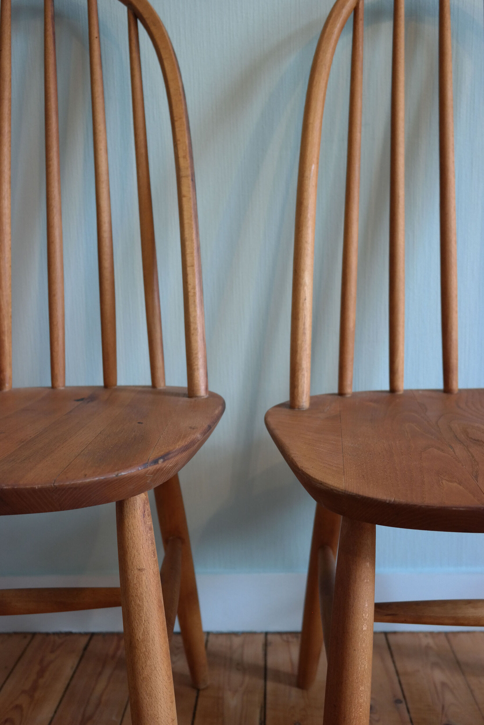 Pair of Quaker model chairs, Ercol, 1960's
