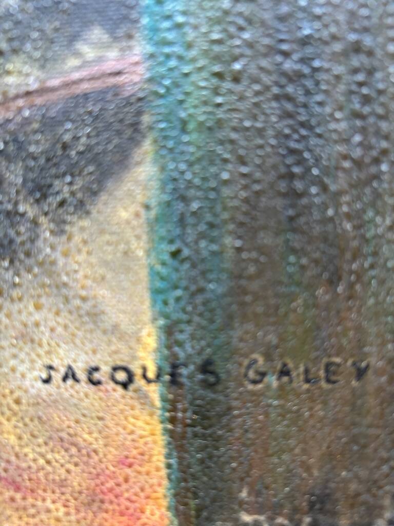 Painting "Nude influenced by Degas" 1960 France signed Jacques Galey