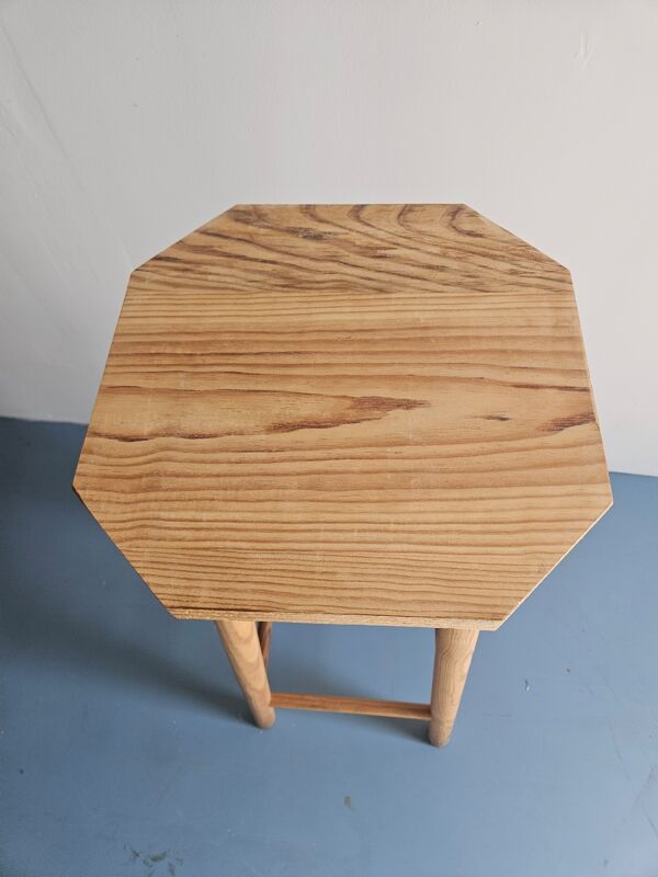 Tabouret haut en bois