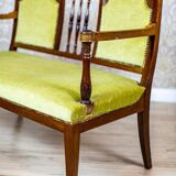 Neat Sofa with Green Velour, 1950s