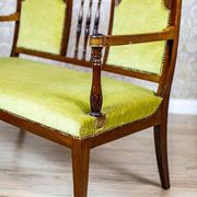 Neat Sofa with Green Velour, 1950s