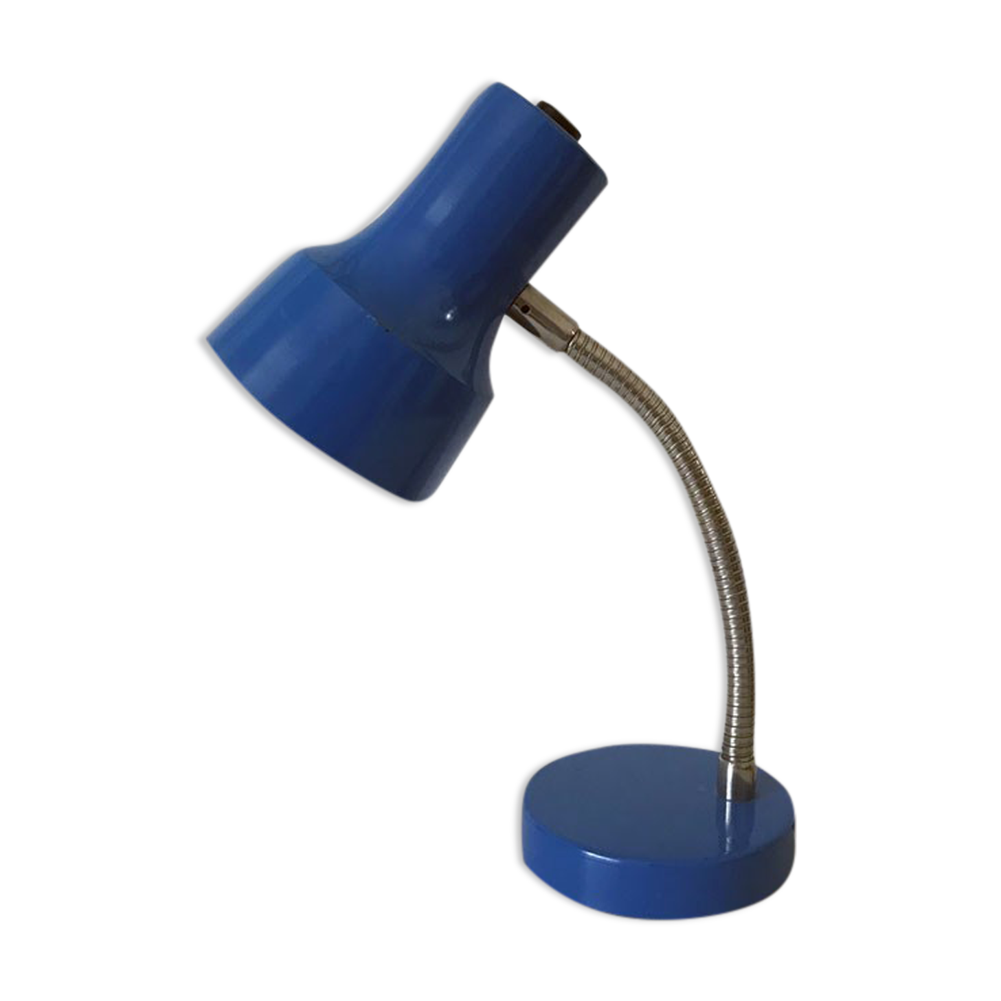 Blue desk lamp