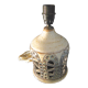 Enamelled ceramic lamp signed vieux moulin vallauris