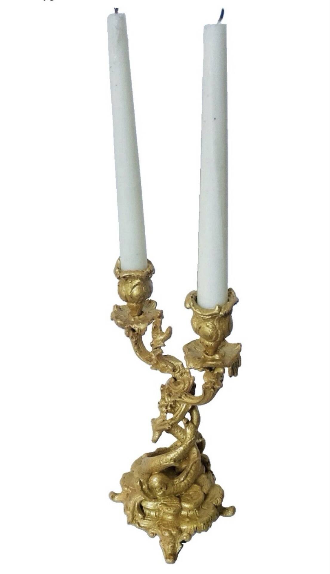 Chandelier Louis XV St Louis from the 19th century decorated with dolphins.