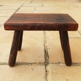 Tabouret ancien en orme