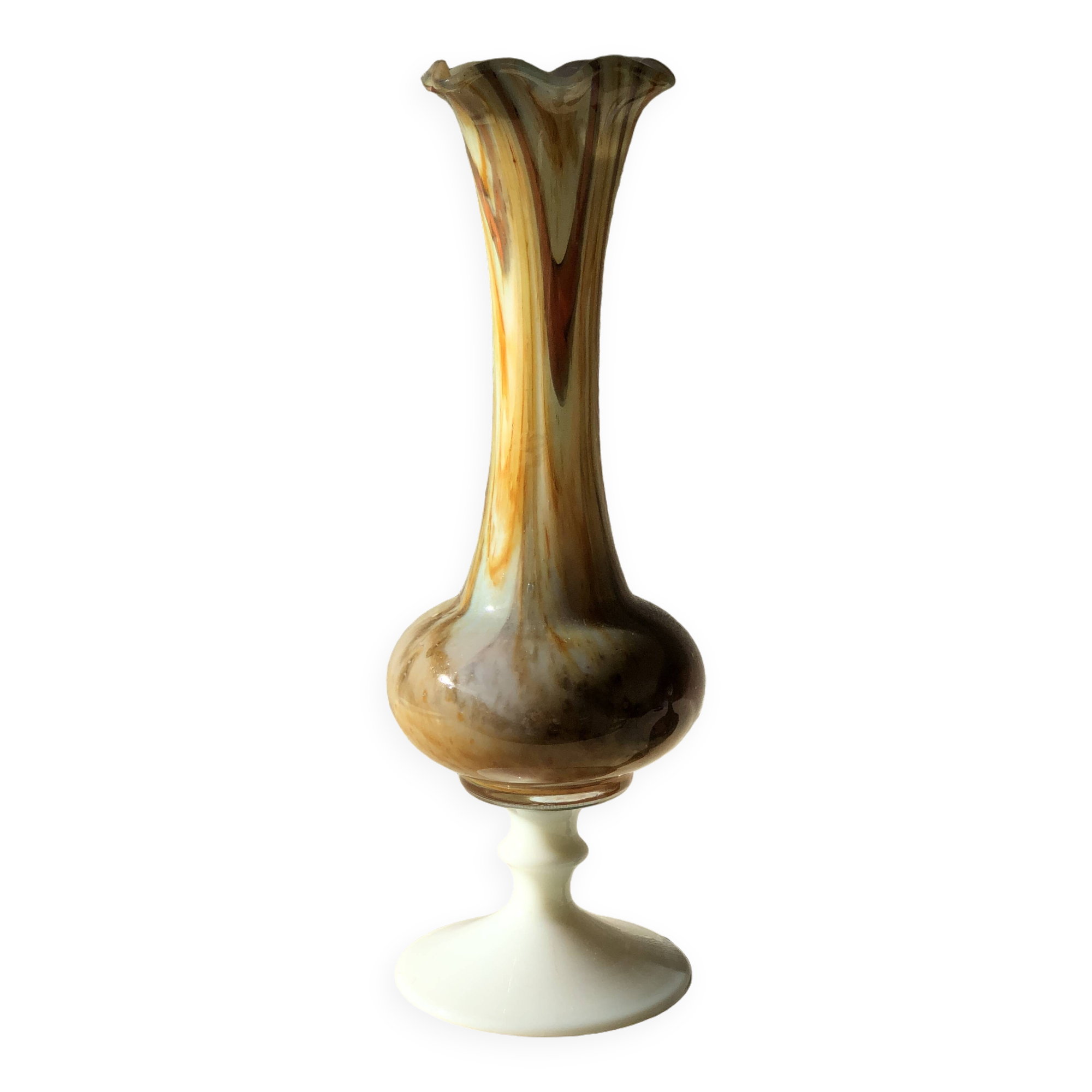 Vase opaline seventies