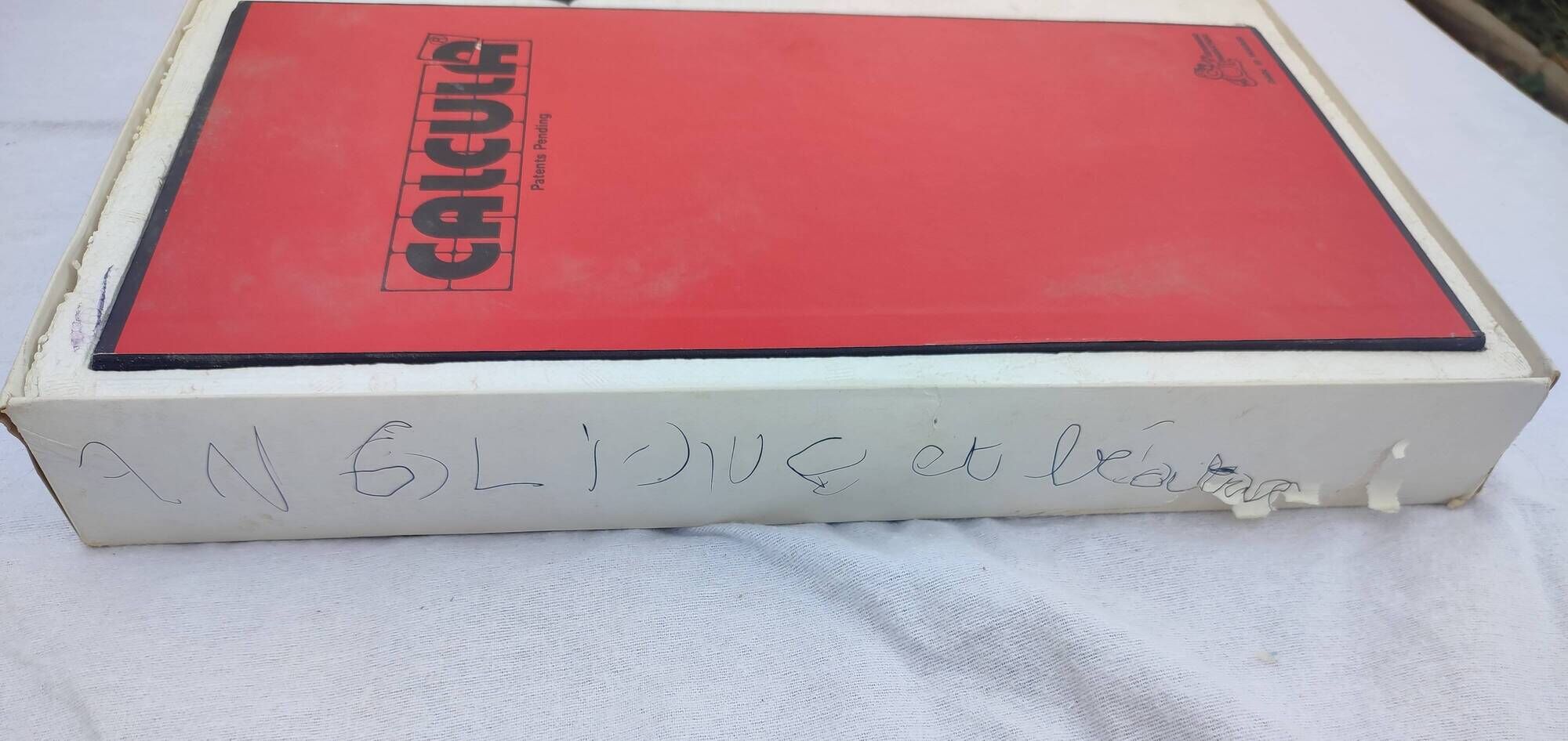 Vintage board game Calcula Interbero Mathematics in Scrabble style