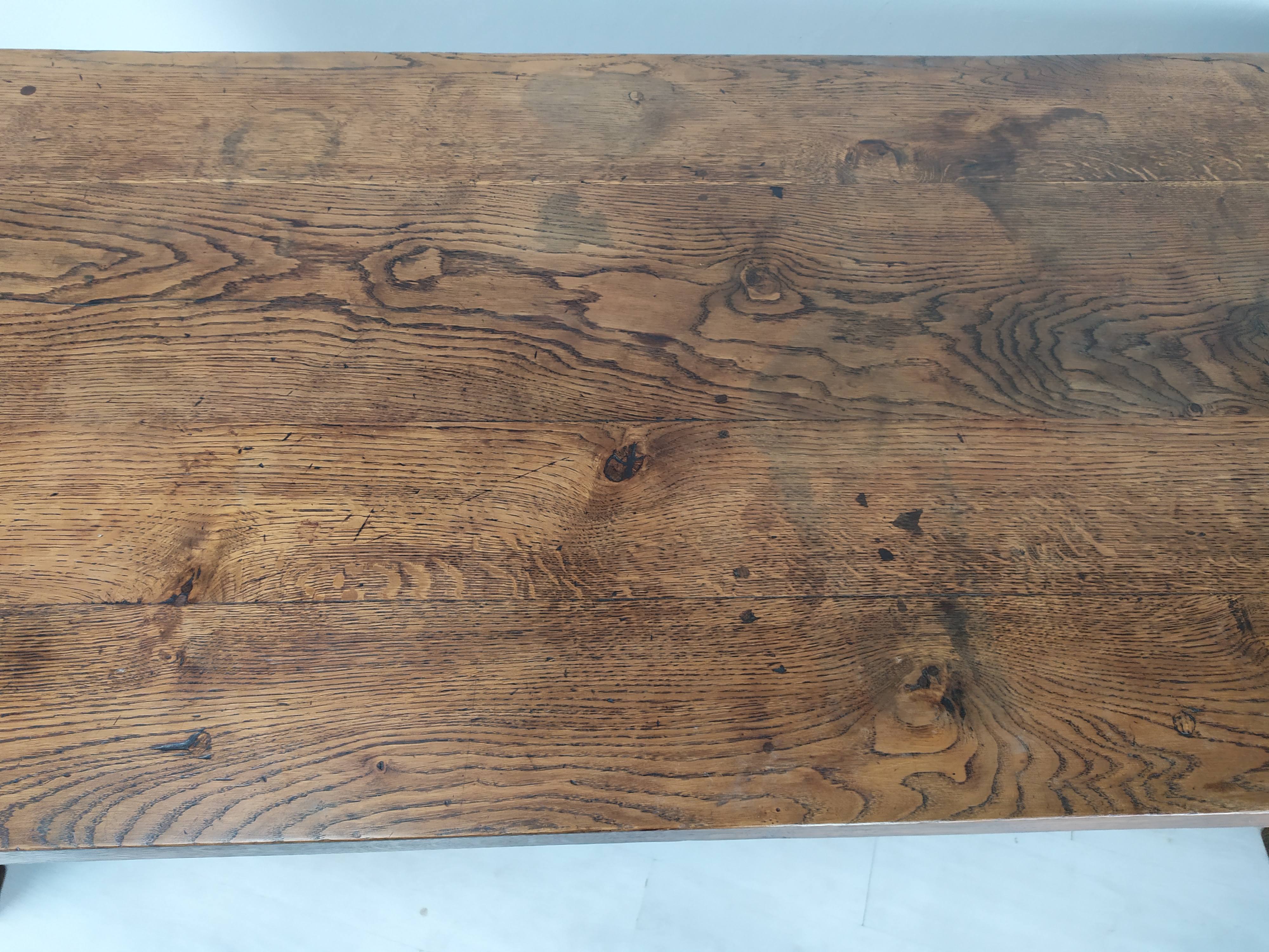Oak farmhouse table
